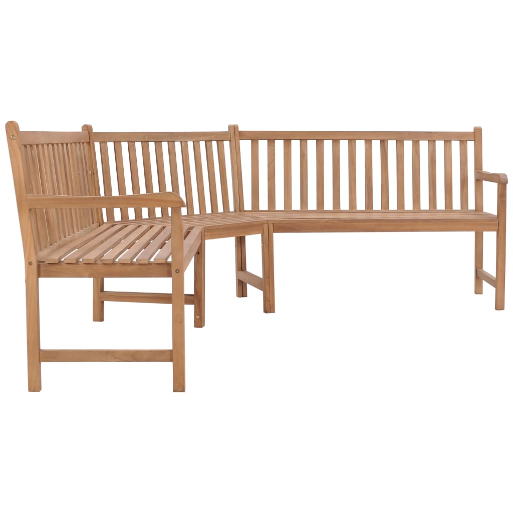 Tuinhoekbank 185x185x90 cm massief teakhout is nu te koop bij PeponiXL, paradijselijk wonen!