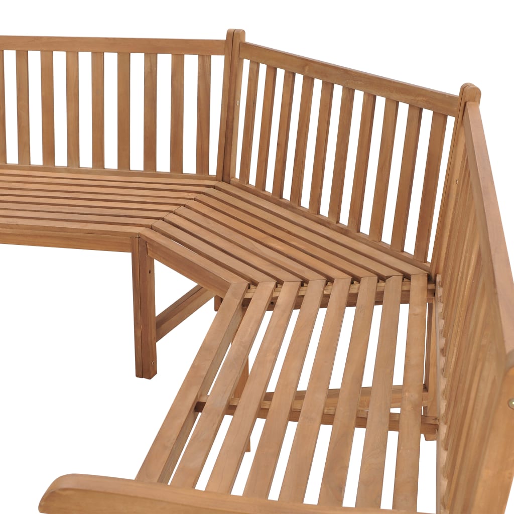 Tuinhoekbank 185x185x90 cm massief teakhout is nu te koop bij PeponiXL, paradijselijk wonen!