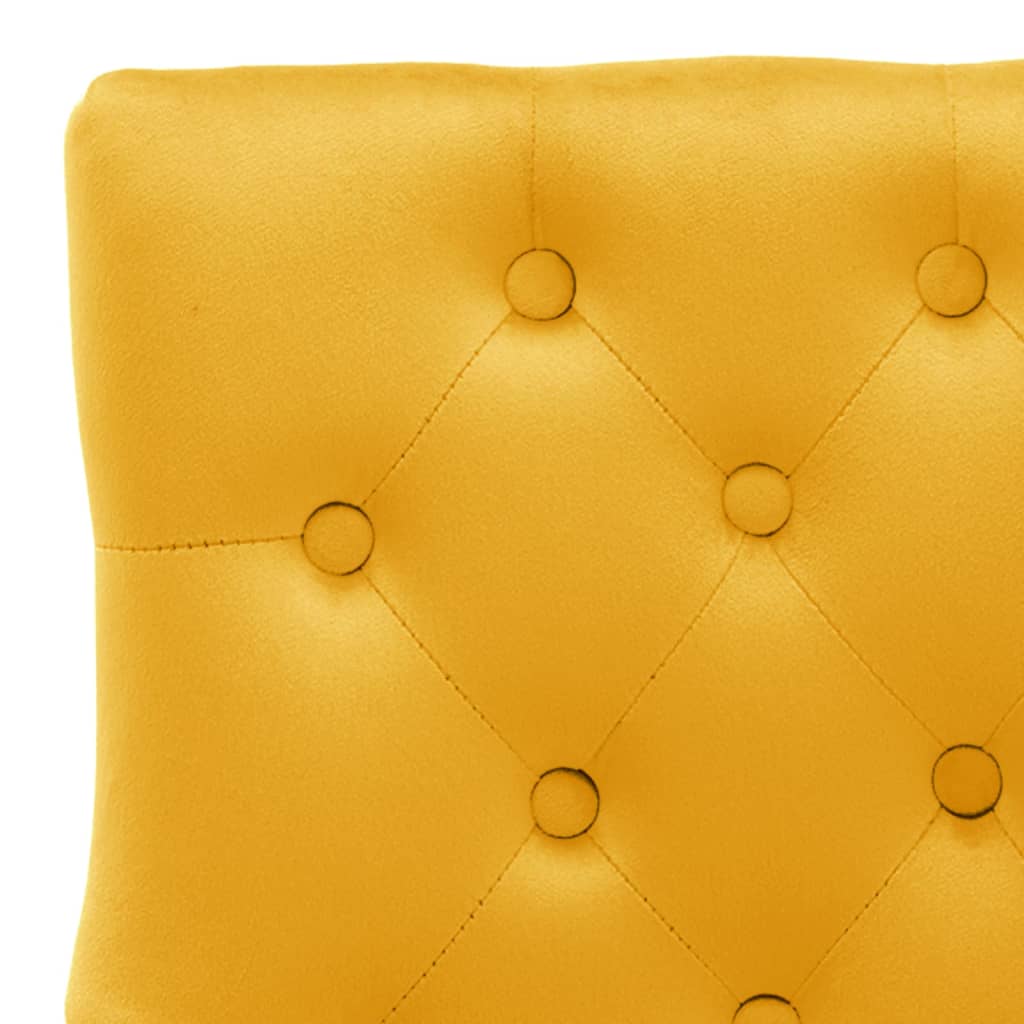 Eetkamerstoelen 2 st fluweel geel is nu te koop bij PeponiXL, paradijselijk wonen!