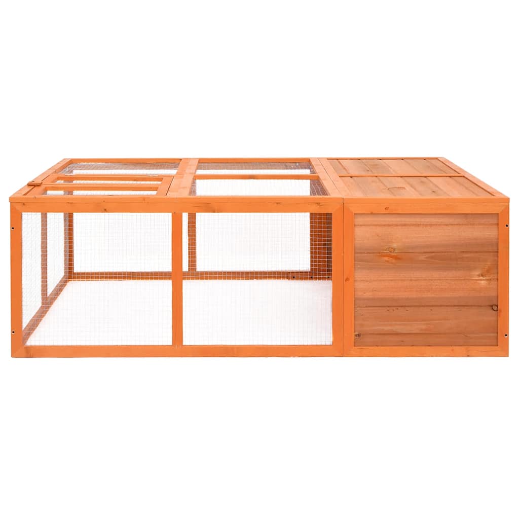 Dierenhok voor buiten 150x100x50 cm massief vurenhout is nu te koop bij PeponiXL, paradijselijk wonen!