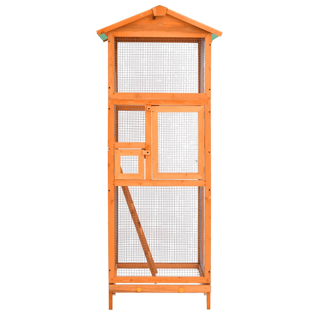 Vogelkooi 68x62x166 cm massief vurenhout is nu te koop bij PeponiXL, paradijselijk wonen!