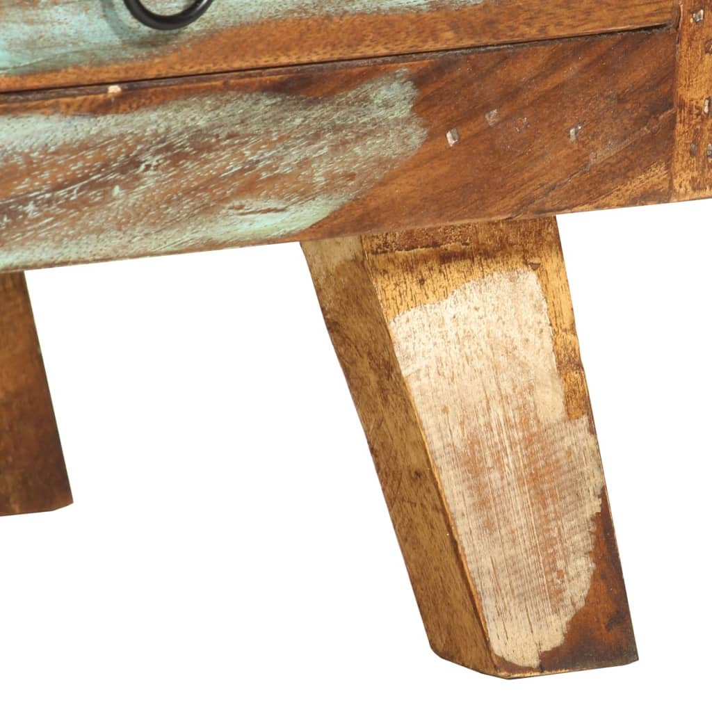 Tv-meubel 110x30x40 cm massief gerecycled hout meerkleurig is nu te koop bij PeponiXL, paradijselijk wonen!