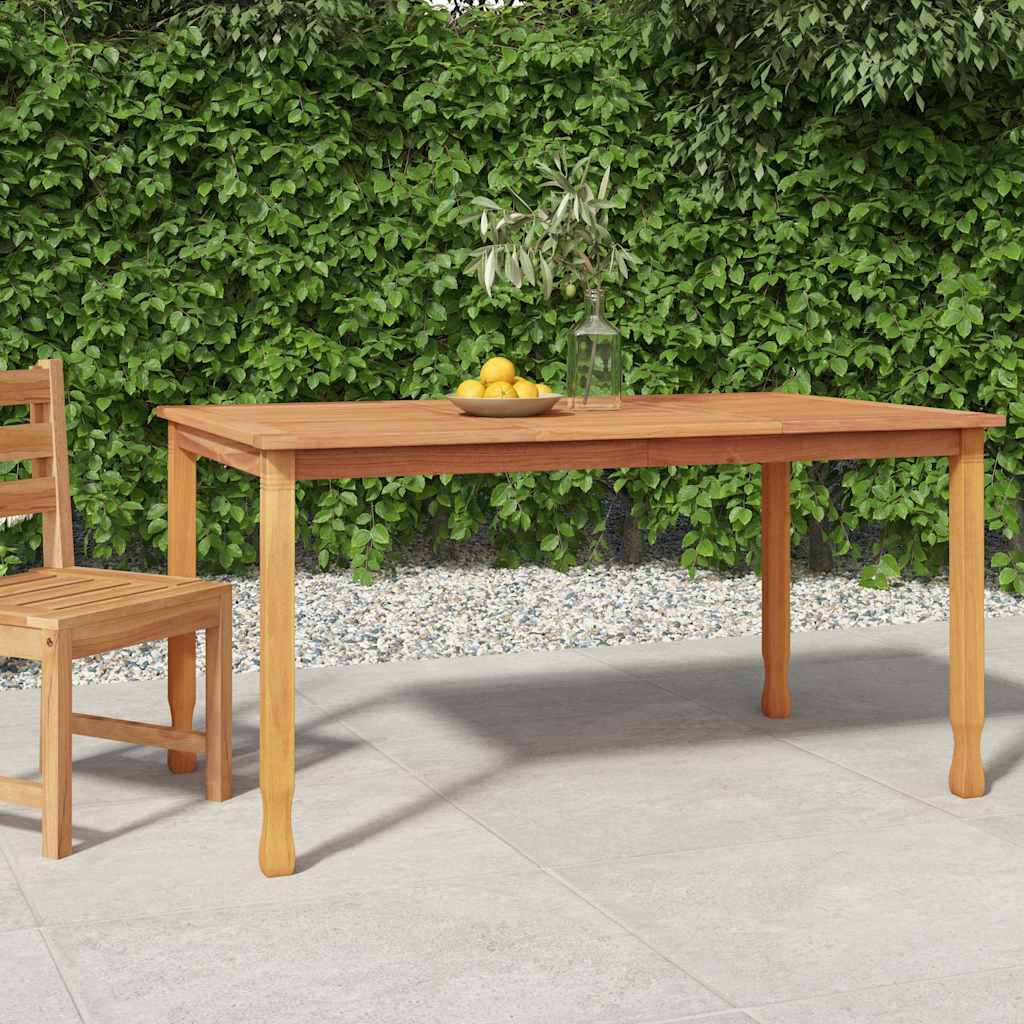 Tuintafel 150x90x75 cm massief teakhout is nu te koop bij PeponiXL, paradijselijk wonen!