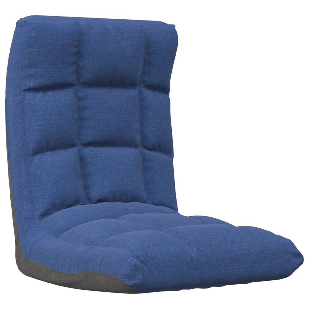 Vloerstoel inklapbaar stof blauw is nu te koop bij PeponiXL, paradijselijk wonen!