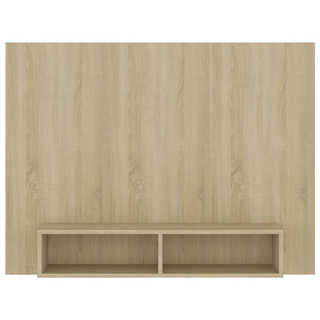 Tv-wandmeubel 120x23,5x90 cm bewerkt hout sonoma eikenkleurig is nu te koop bij PeponiXL, paradijselijk wonen!