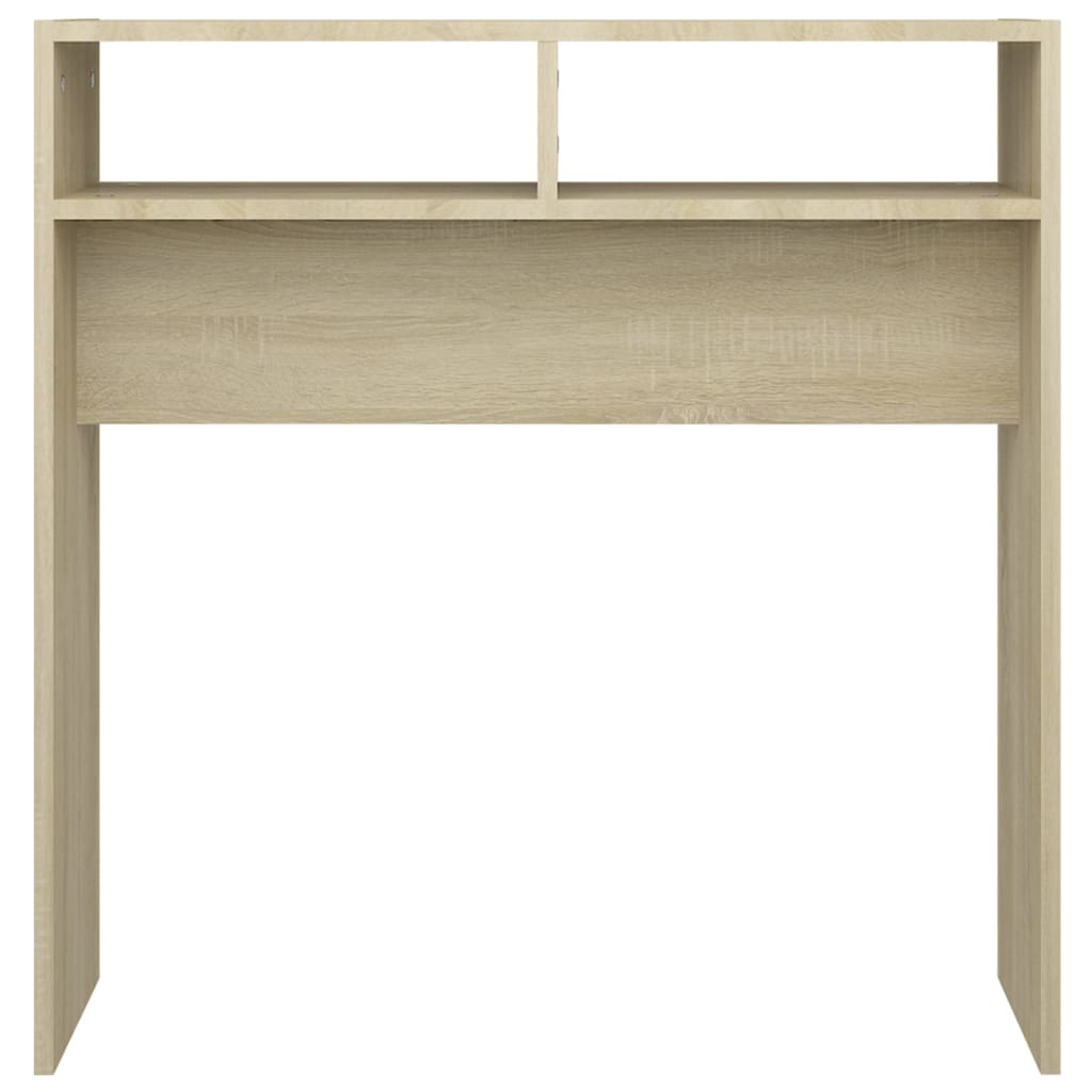 Wandtafel 78x30x80 cm bewerkt out sonoma eikenkleurig is nu te koop bij PeponiXL, paradijselijk wonen!