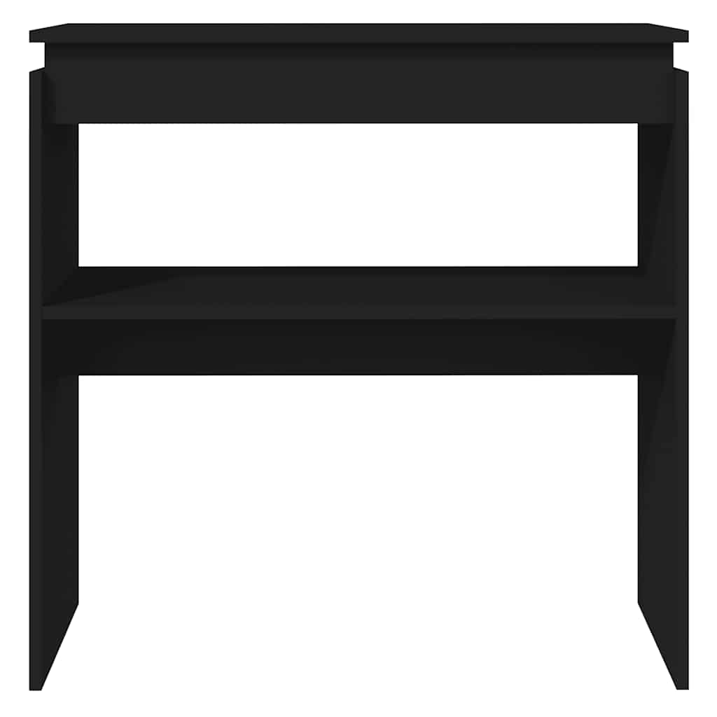 Wandtafel 80x30x80 cm bewerkt hout zwart is nu te koop bij PeponiXL, paradijselijk wonen!