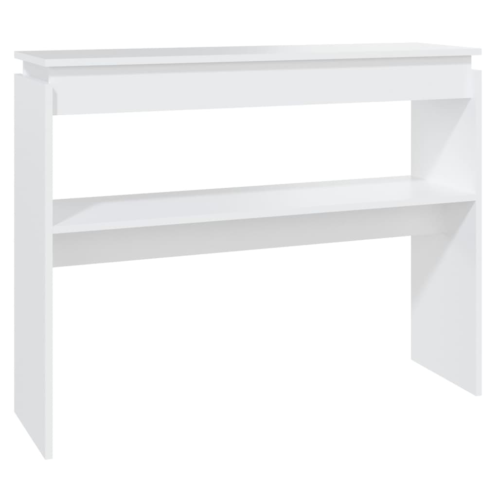 Wandtafel 102x30x80 cm bewerkt hout wit is nu te koop bij PeponiXL, paradijselijk wonen!