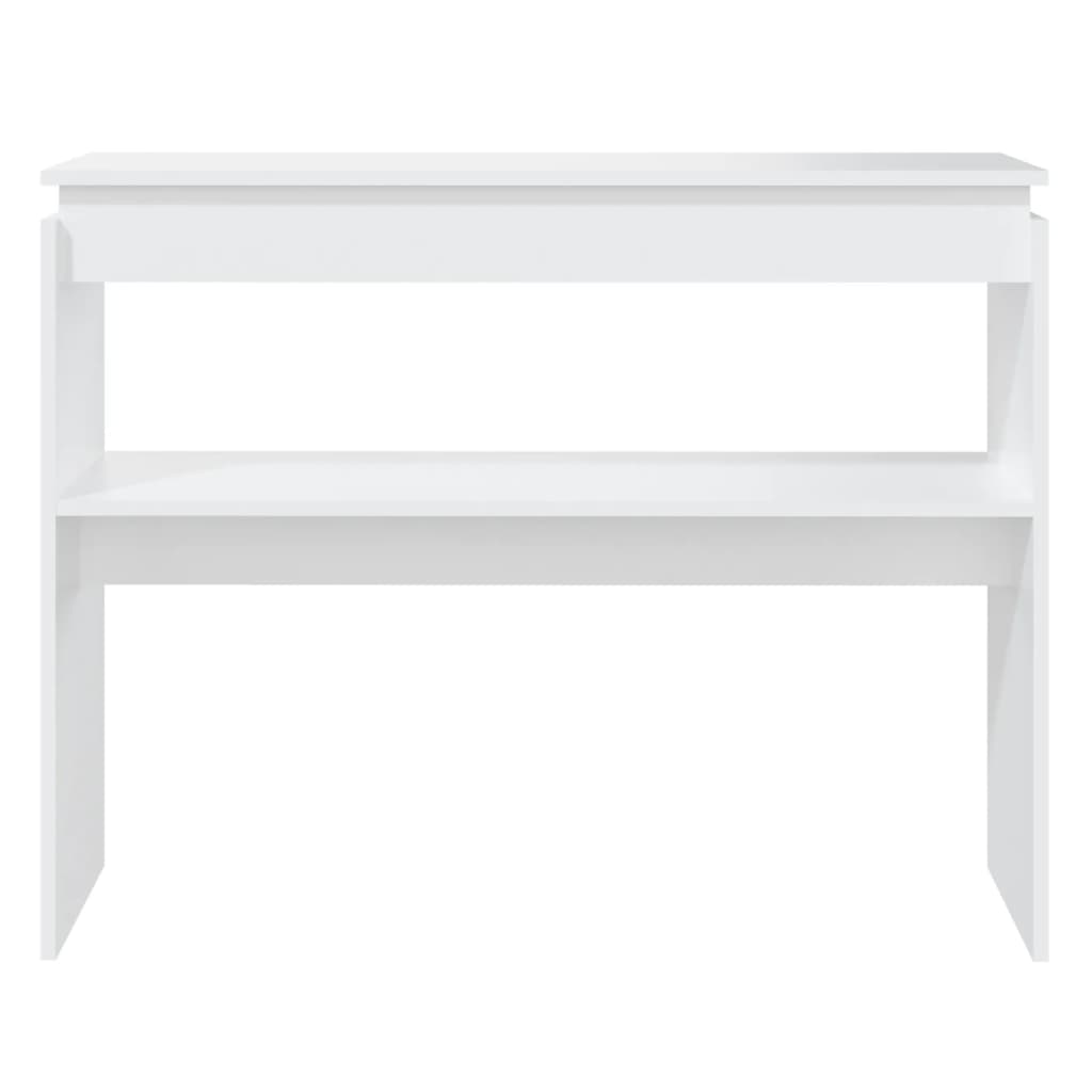 Wandtafel 102x30x80 cm bewerkt hout wit is nu te koop bij PeponiXL, paradijselijk wonen!