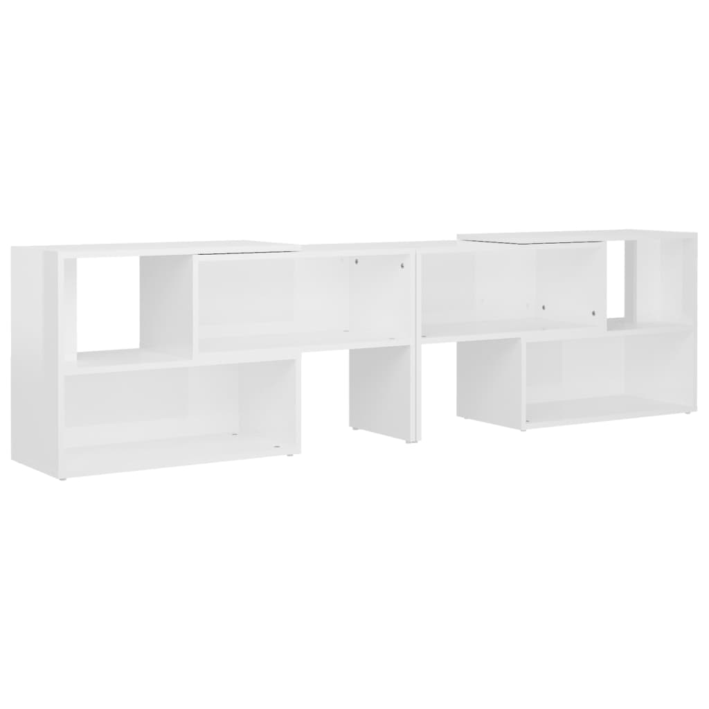 Tv-meubel 149x30x52 cm bewerkt hout hoogglans wit is nu te koop bij PeponiXL, paradijselijk wonen!