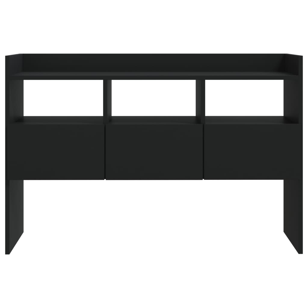 Dressoir 105x30x70 cm bewerkt hout zwart is nu te koop bij PeponiXL, paradijselijk wonen!