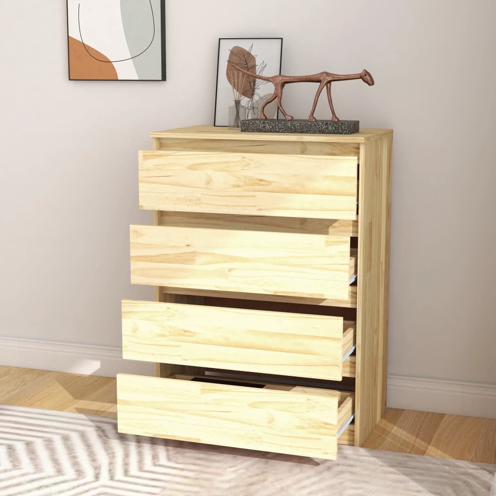 Bijzetkast 60x36x84 cm massief grenenhout is nu te koop bij PeponiXL, paradijselijk wonen!