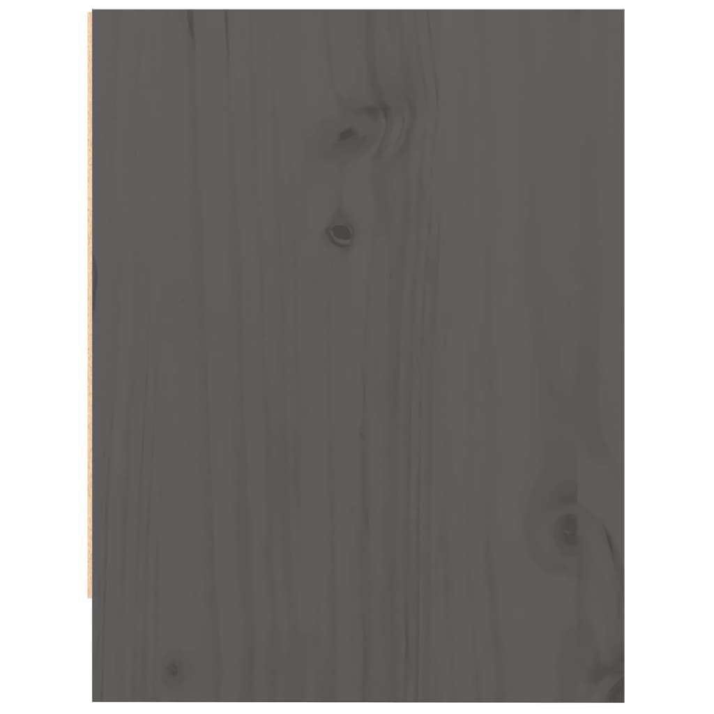 Nachtkastjes 2st 40x30,5x40 cm massief grenenhout grijs is nu te koop bij PeponiXL, paradijselijk wonen!