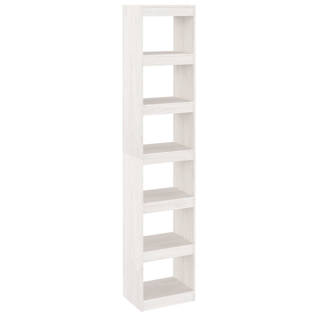 Boekenkast/kamerscherm 40x30x199 cm massief grenenhout wit is nu te koop bij PeponiXL, paradijselijk wonen!