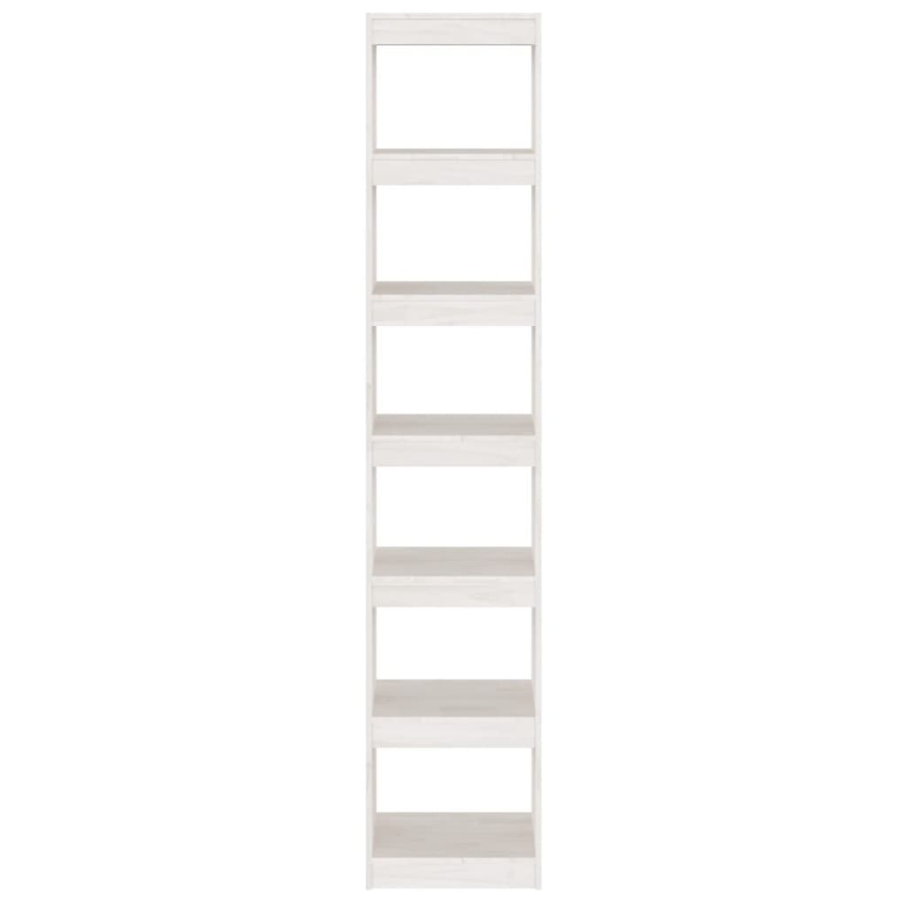 Boekenkast/kamerscherm 40x30x199 cm massief grenenhout wit is nu te koop bij PeponiXL, paradijselijk wonen!