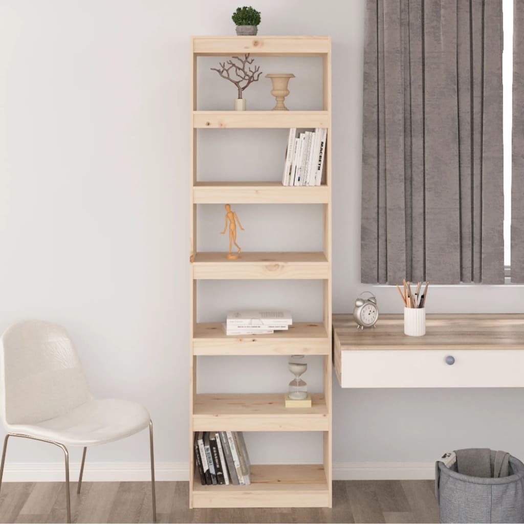 Boekenkast/kamerscherm 60x30x199,5 cm massief grenenhout is nu te koop bij PeponiXL, paradijselijk wonen!