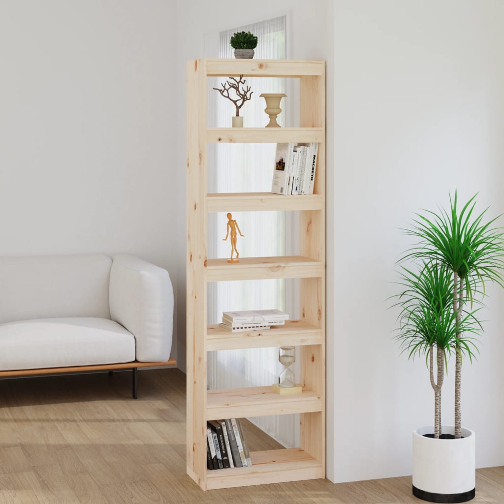 Boekenkast/kamerscherm 60x30x199,5 cm massief grenenhout is nu te koop bij PeponiXL, paradijselijk wonen!