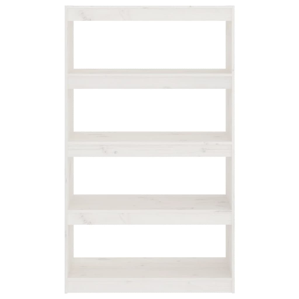 Boekenkast/kamerscherm 80x30x135,5 cm massief grenenhout wit is nu te koop bij PeponiXL, paradijselijk wonen!