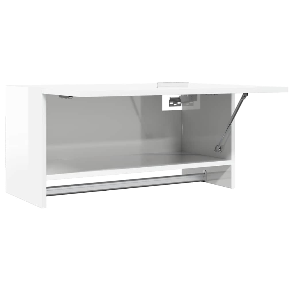 Kledingkast 70x32,5x35 cm bewerkt hout hoogglans wit is nu te koop bij PeponiXL, paradijselijk wonen!