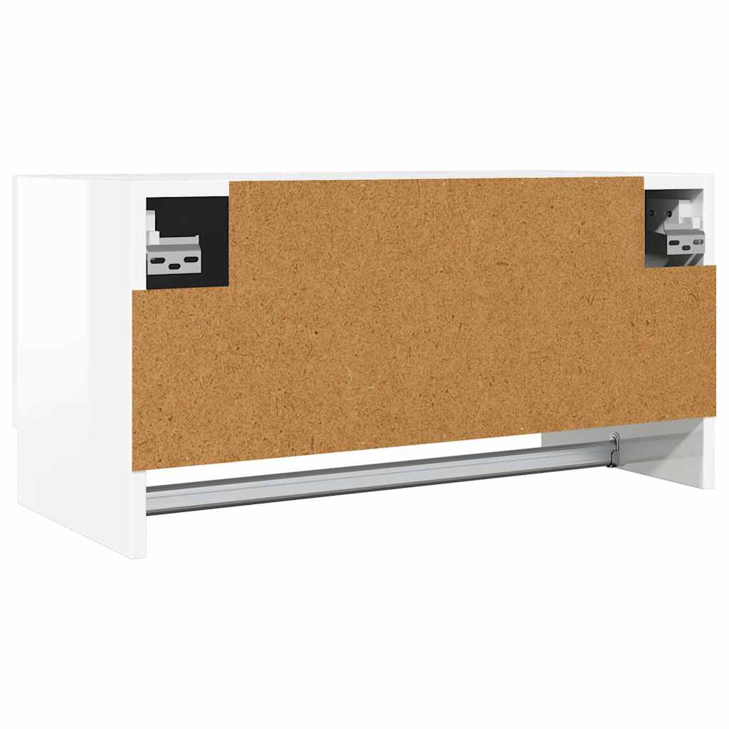 Kledingkast 70x32,5x35 cm bewerkt hout hoogglans wit is nu te koop bij PeponiXL, paradijselijk wonen!