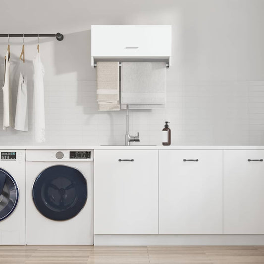 Kledingkast 70x32,5x35 cm bewerkt hout hoogglans wit is nu te koop bij PeponiXL, paradijselijk wonen!