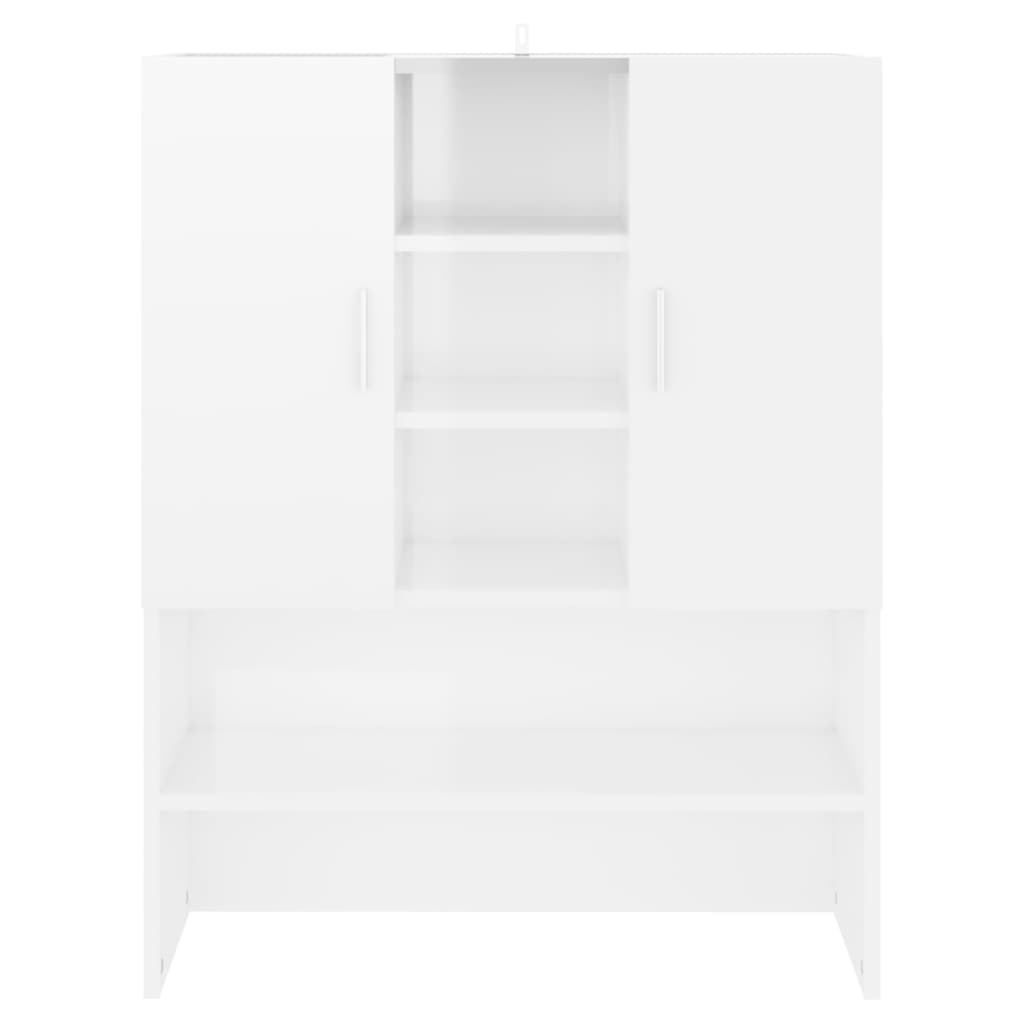 Wasmachinekast 70,5x25,5x90 cm hoogglans wit is nu te koop bij PeponiXL, paradijselijk wonen!