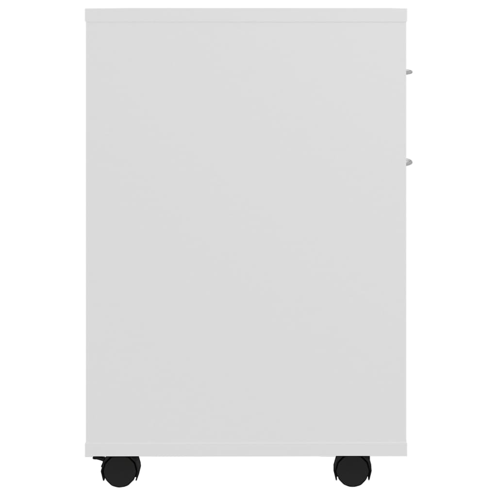 Rolkast 45x38x54 cm bewerkt hout wit is nu te koop bij PeponiXL, paradijselijk wonen!