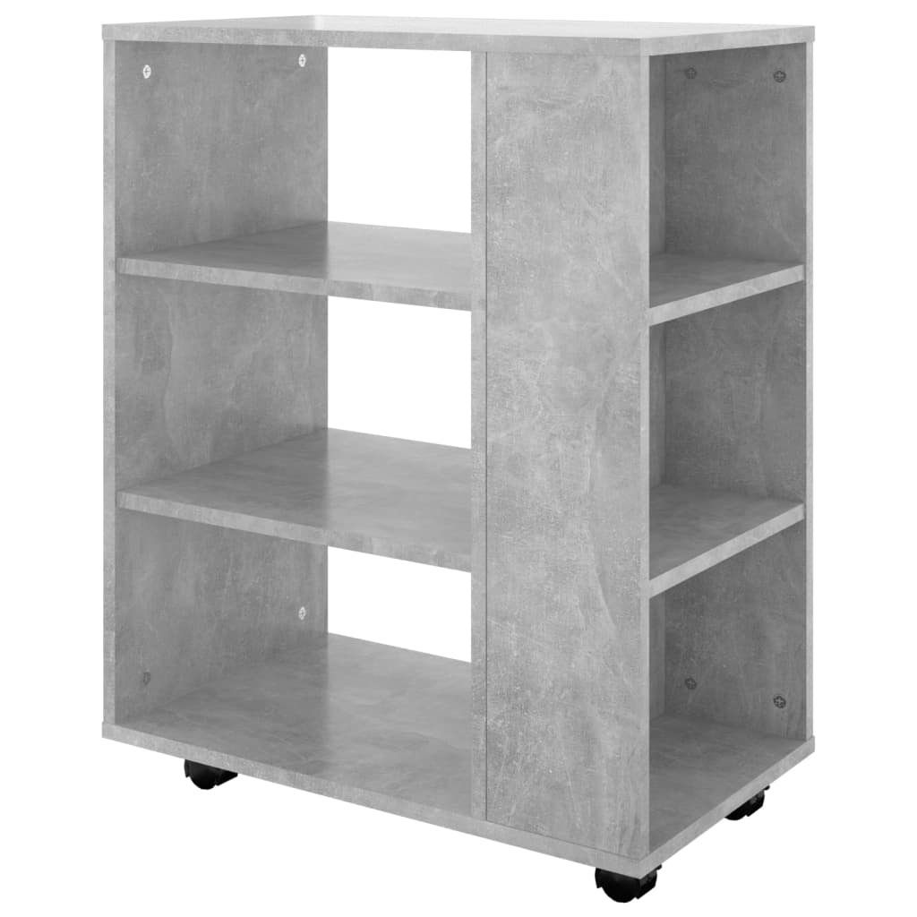 Rolkast 60x35x75 cm bewerkt hout betongrijs is nu te koop bij PeponiXL, paradijselijk wonen!