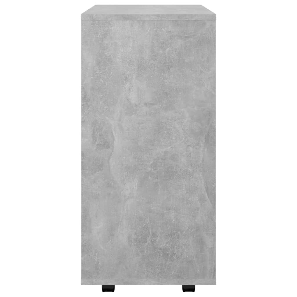 Rolkast 60x35x75 cm bewerkt hout betongrijs is nu te koop bij PeponiXL, paradijselijk wonen!
