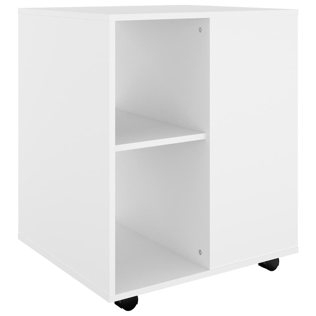 Rolkast 60x53x72 cm bewerkt hout wit is nu te koop bij PeponiXL, paradijselijk wonen!