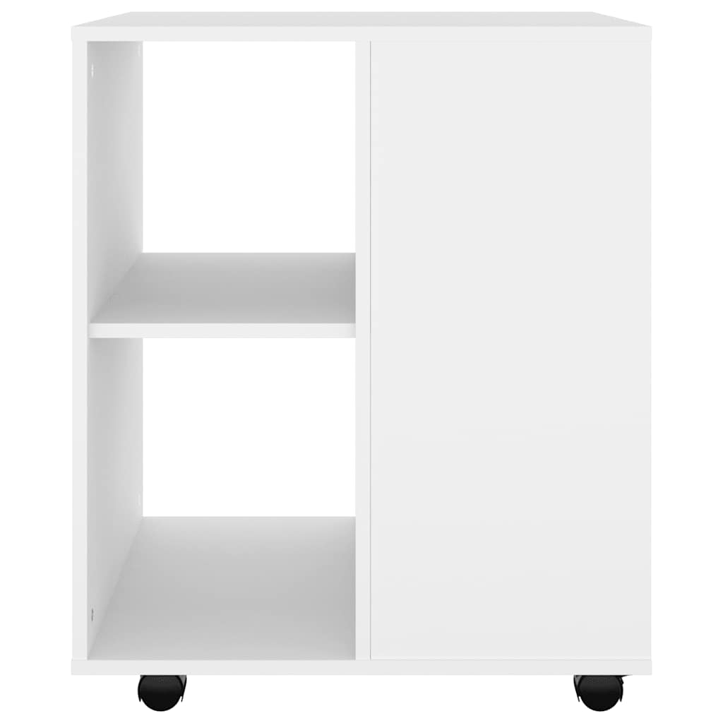 Rolkast 60x53x72 cm bewerkt hout wit is nu te koop bij PeponiXL, paradijselijk wonen!