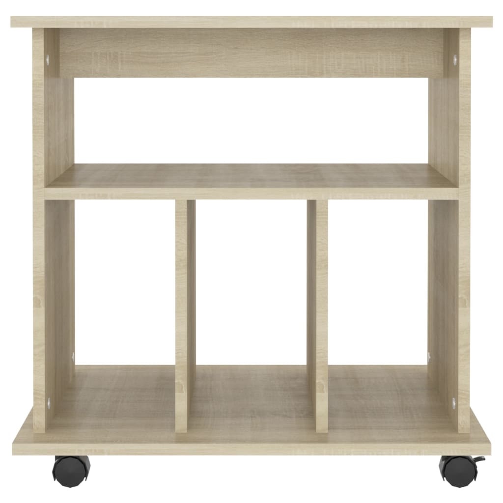 Rolkast 60x45x60 cm bewerkt hout sonoma eikenkleurig is nu te koop bij PeponiXL, paradijselijk wonen!