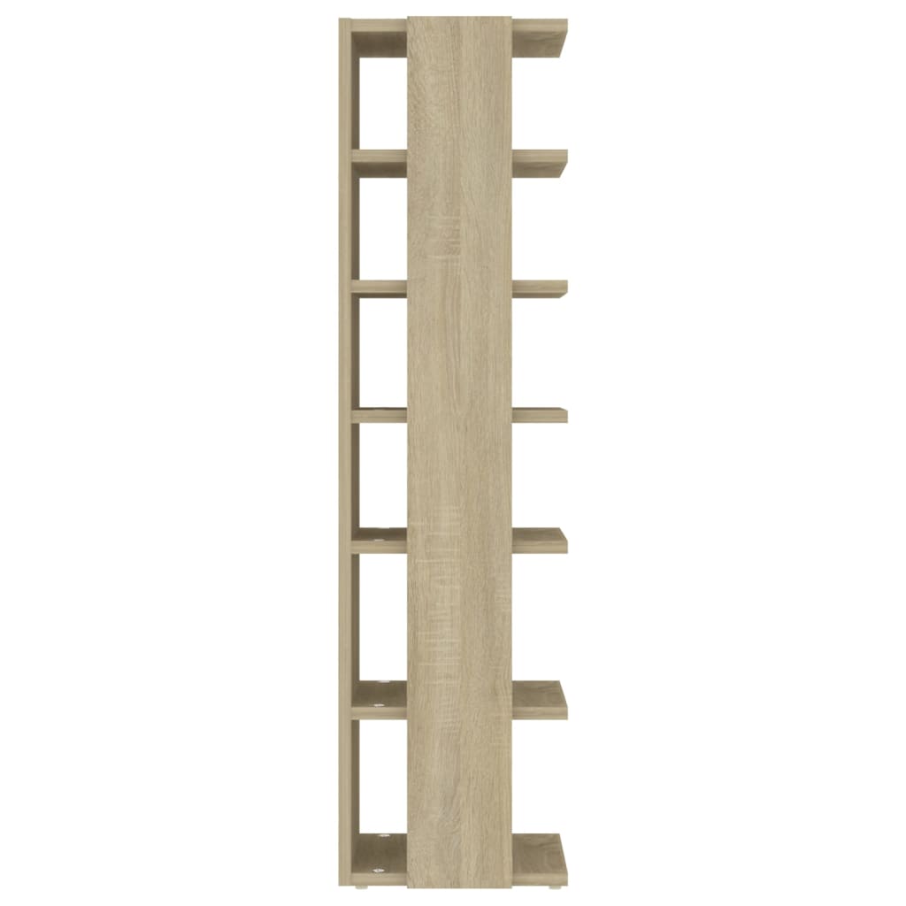 Schoenenkast 27,5x27x102 cm bewerkt hout sonoma eikenkleurig is nu te koop bij PeponiXL, paradijselijk wonen!