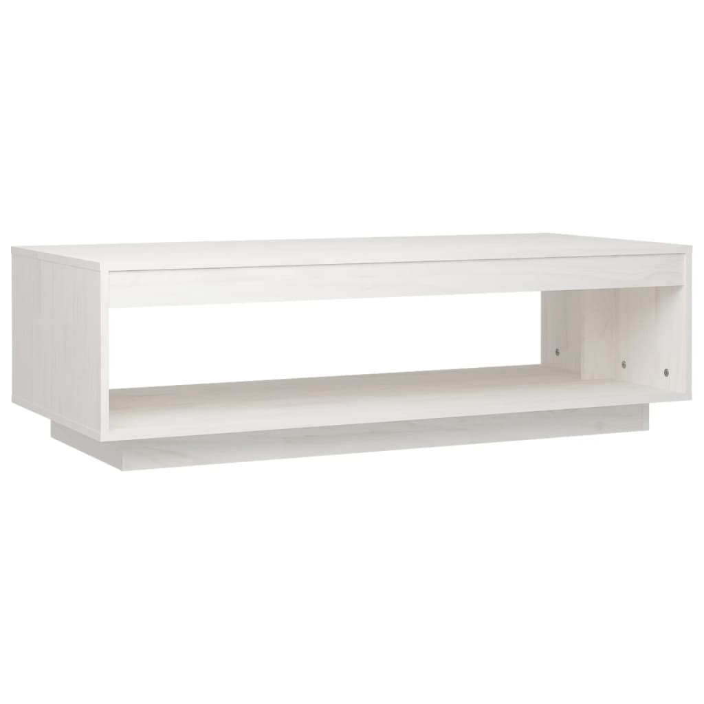 Salontafel 110x50x33,5 cm massief grenenhout wit is nu te koop bij PeponiXL, paradijselijk wonen!