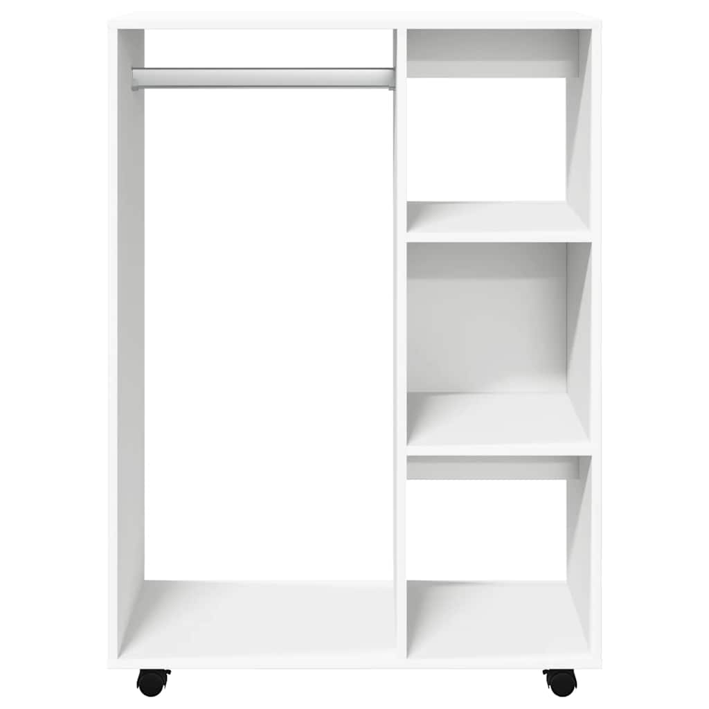 Kledingkast 80x40x110 cm bewerkt hout wit is nu te koop bij PeponiXL, paradijselijk wonen!