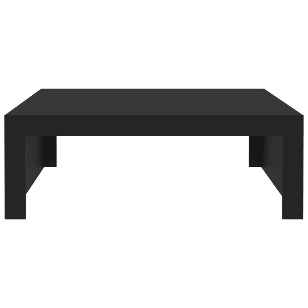 Salontafel 100x100x35 cm bewerkt hout zwart is nu te koop bij PeponiXL, paradijselijk wonen!