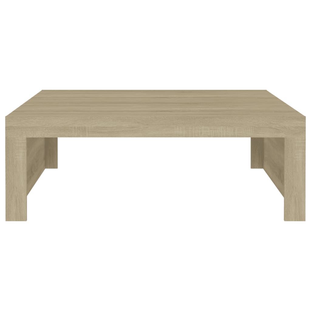 Salontafel 100x100x35 cm bewerkt hout sonoma eikenkleurig is nu te koop bij PeponiXL, paradijselijk wonen!