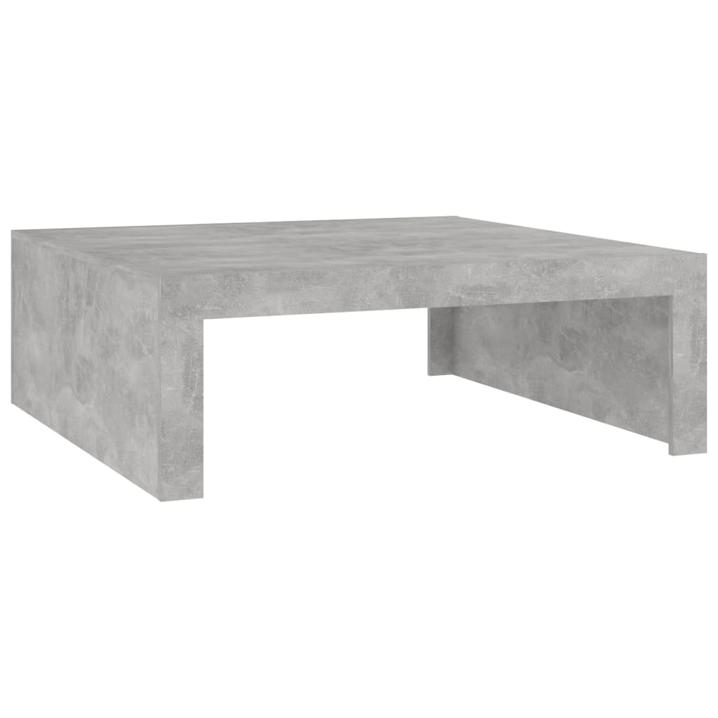 Salontafel 100x100x35 cm bewerkt hout betongrijs is nu te koop bij PeponiXL, paradijselijk wonen!