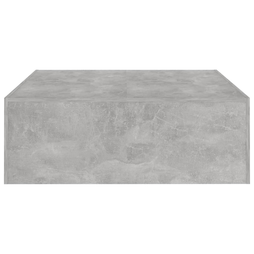 Salontafel 100x100x35 cm bewerkt hout betongrijs is nu te koop bij PeponiXL, paradijselijk wonen!