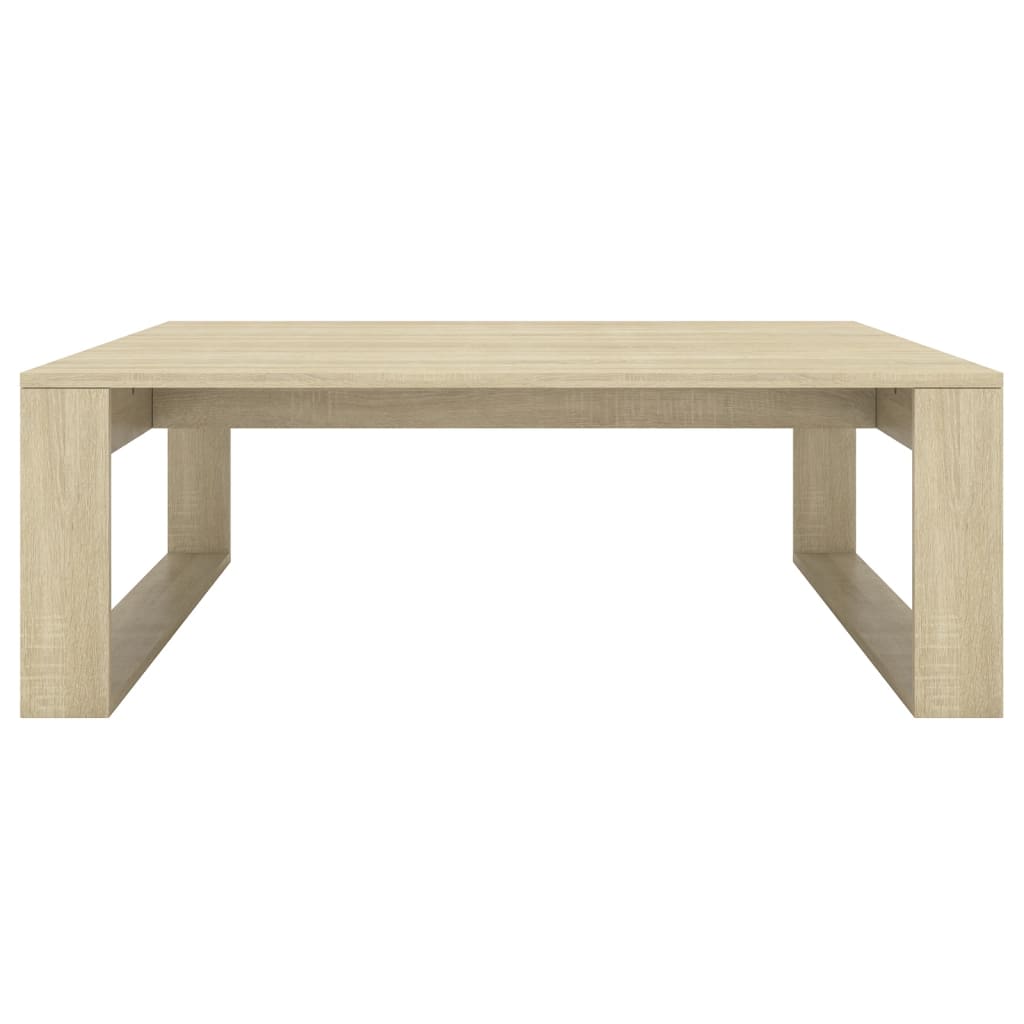 Salontafel 100x100x35 cm bewerkt hout sonoma eikenkleurig is nu te koop bij PeponiXL, paradijselijk wonen!