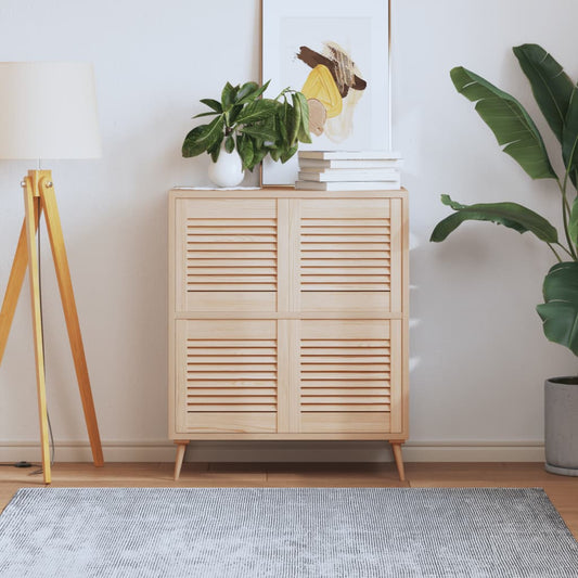 Kastdeuren met lamellen 4 st 39,5x39,4 cm massief grenenhout is nu te koop bij PeponiXL, paradijselijk wonen!