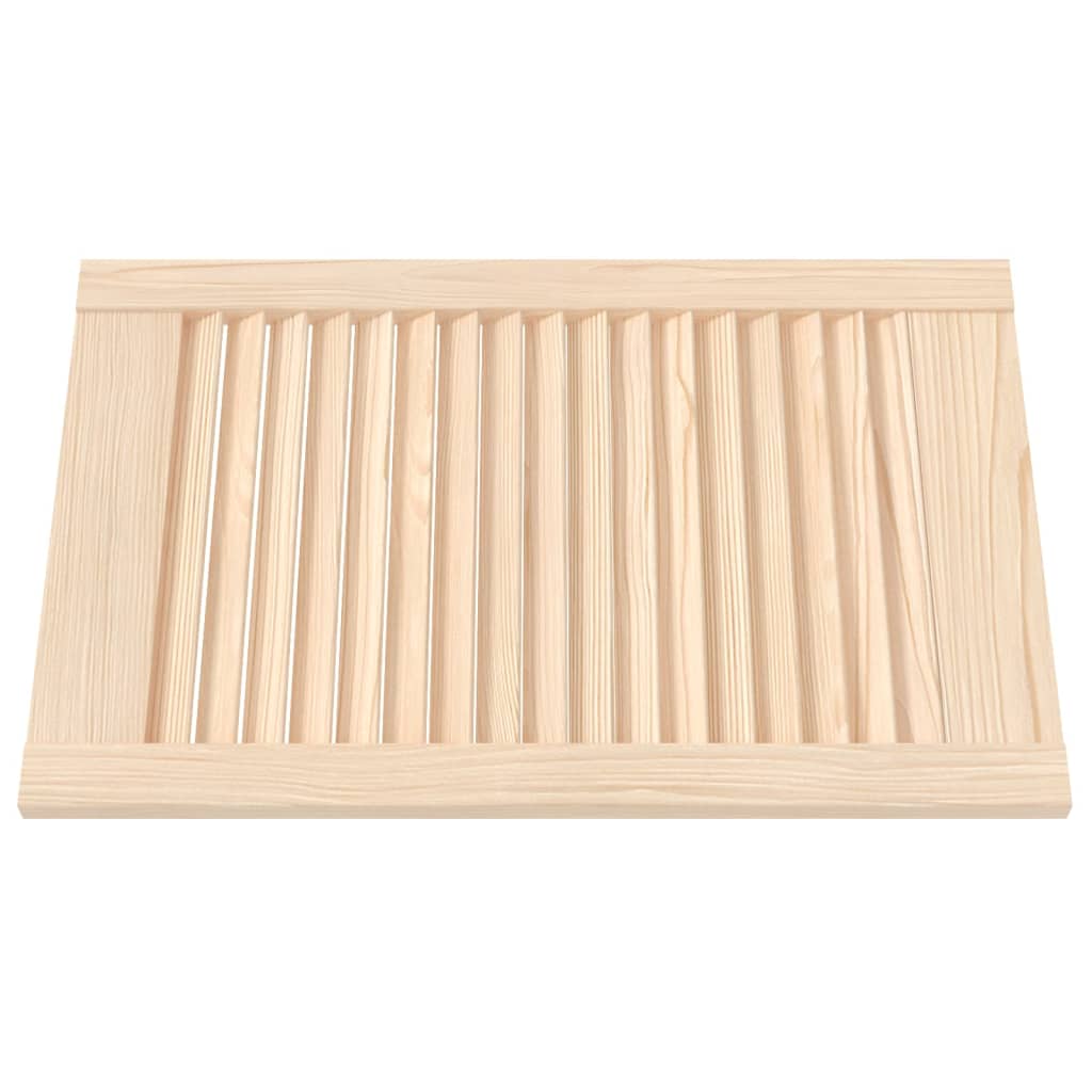 Kastdeuren met lamellen 4 st 61,5x39,4 cm massief grenenhout is nu te koop bij PeponiXL, paradijselijk wonen!