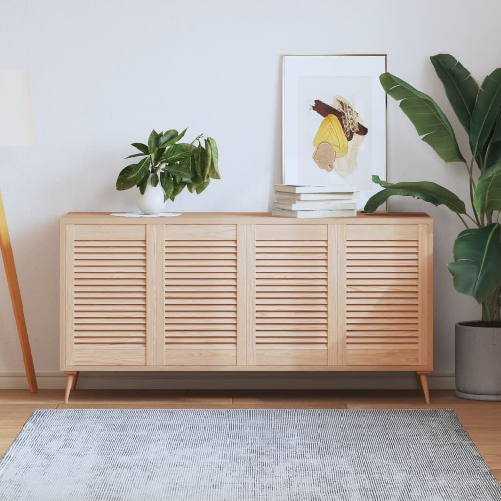 Kastdeuren met lamellen 4 st 61,5x39,4 cm massief grenenhout is nu te koop bij PeponiXL, paradijselijk wonen!