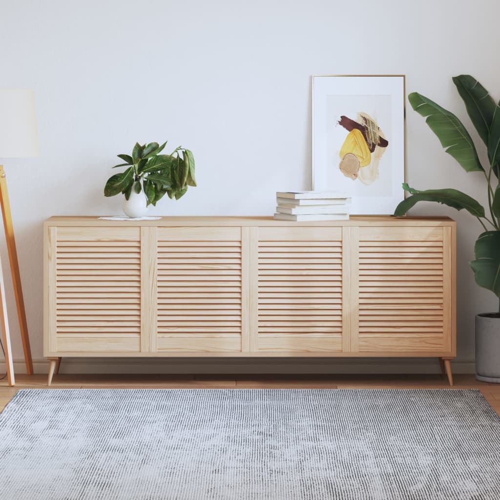 Kastdeuren met lamellen 4 st 61,5x49,4 cm massief grenenhout is nu te koop bij PeponiXL, paradijselijk wonen!