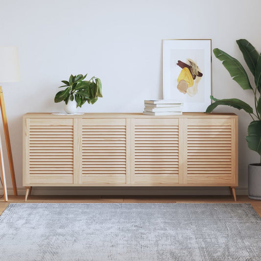 Kastdeuren met lamellen 4 st 61,5x49,4 cm massief grenenhout is nu te koop bij PeponiXL, paradijselijk wonen!