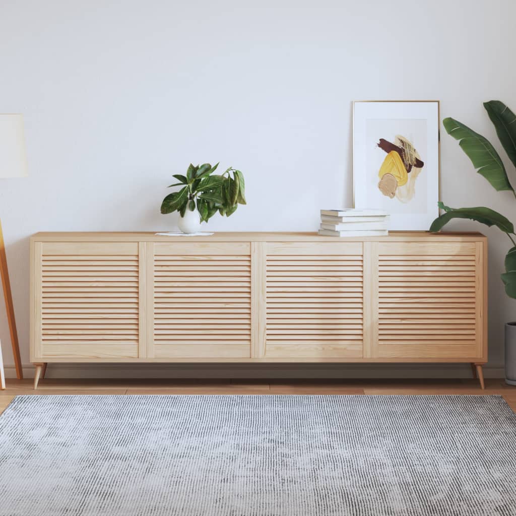 Kastdeuren met lamellen 4 st 61,5x59,4 cm massief grenenhout is nu te koop bij PeponiXL, paradijselijk wonen!
