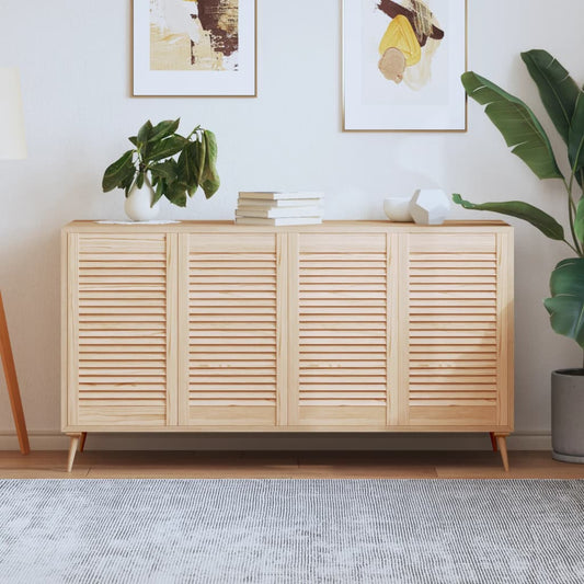 Kastdeuren met lamellen 4 st 69x39,4 cm massief grenenhout is nu te koop bij PeponiXL, paradijselijk wonen!