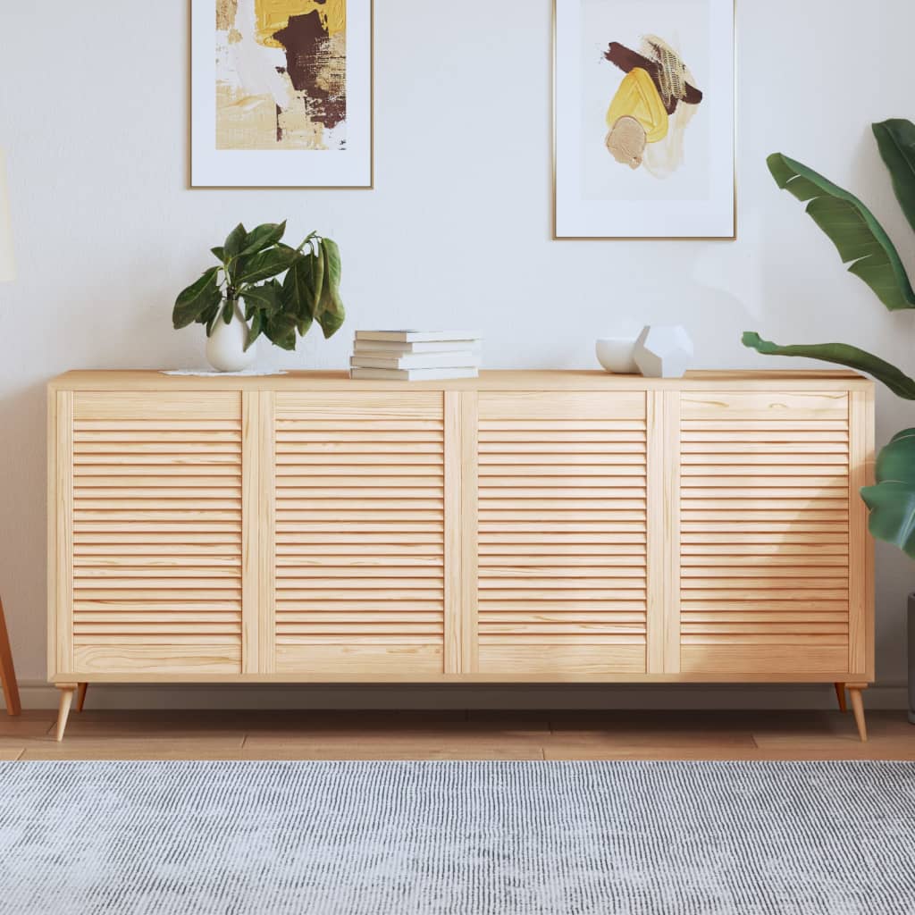 Kastdeuren met lamellen 4 st 69x49,4 cm massief grenenhout is nu te koop bij PeponiXL, paradijselijk wonen!