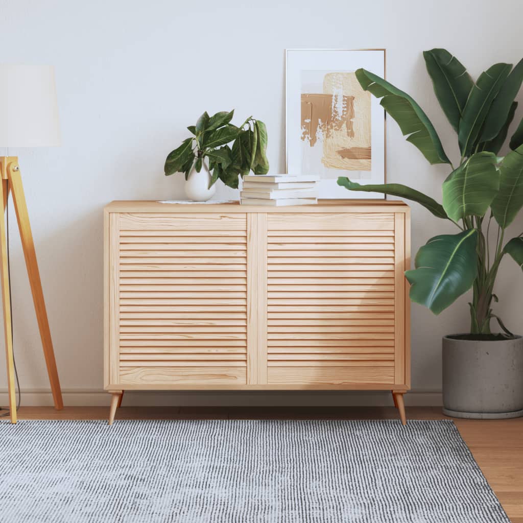 Kastdeuren met lamellen 2 st 69x59,4 cm massief grenenhout is nu te koop bij PeponiXL, paradijselijk wonen!