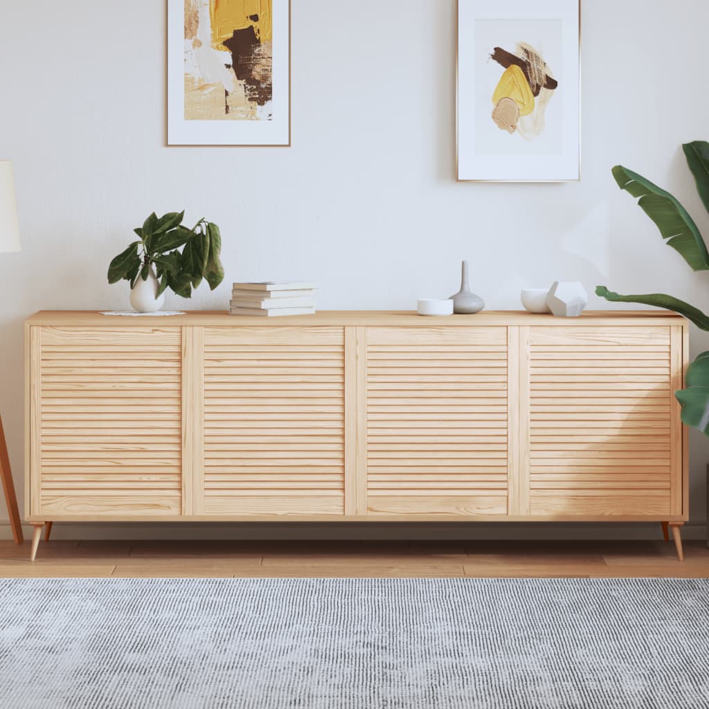 Kastdeuren met lamellen 4 st 69x59,4 cm massief grenenhout is nu te koop bij PeponiXL, paradijselijk wonen!